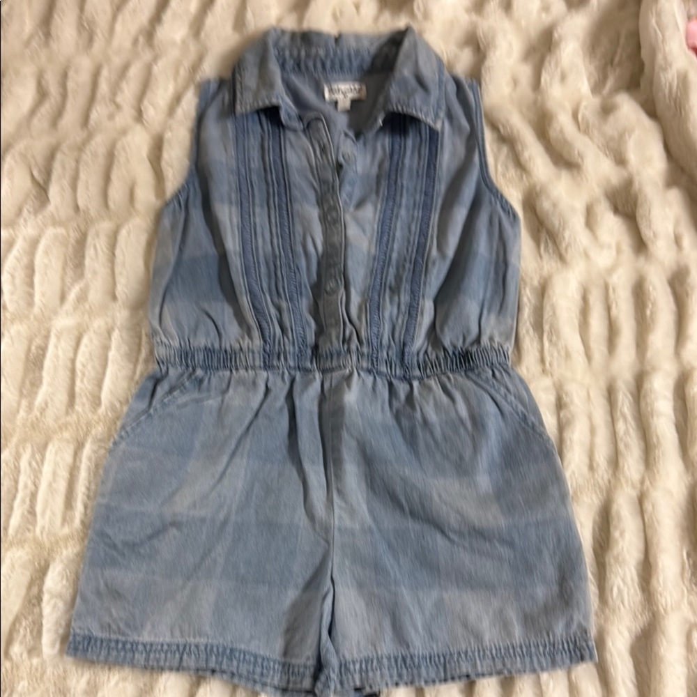 Splendid Children's Denim Romper - Light Blue